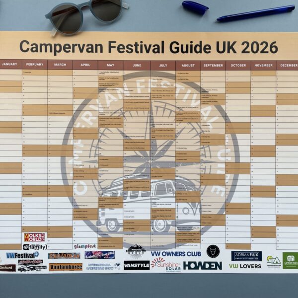 Campervan Festival Guide Wall Planner